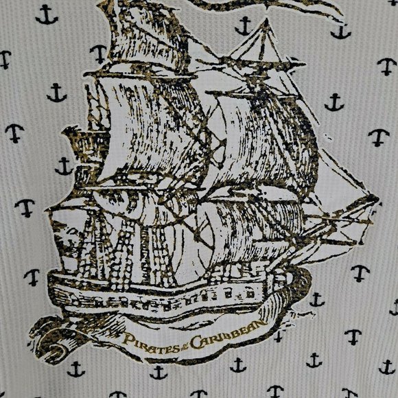 Disney's Pirates Of The Caribbean Long Sleeve Thermal Nautical T-shirt youth M - Picture 3 of 7